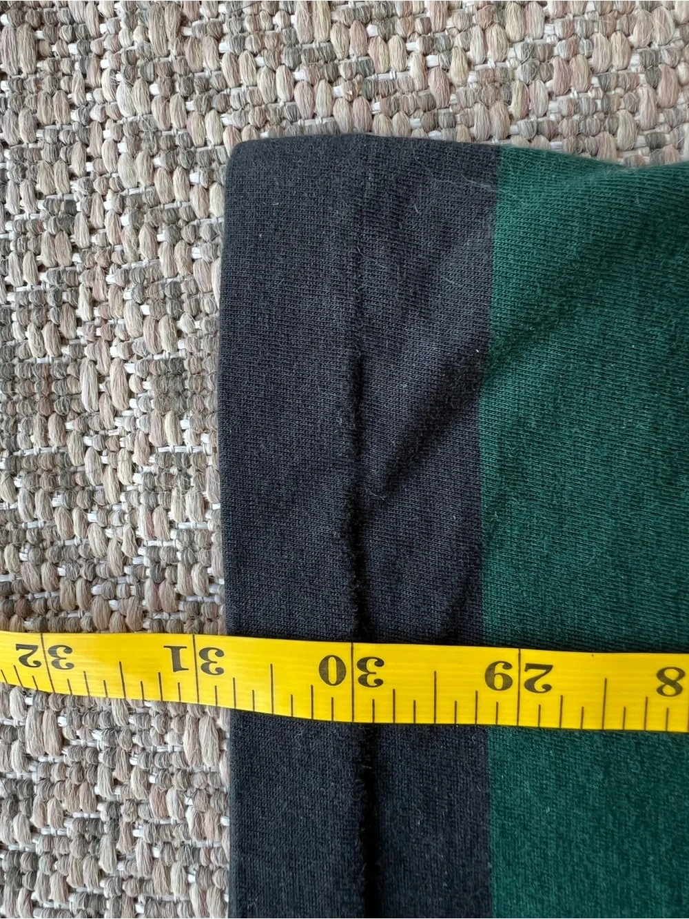 Polo Ralph Lauren Skull Rugby Hoodie Green Black Stripe Mens LT